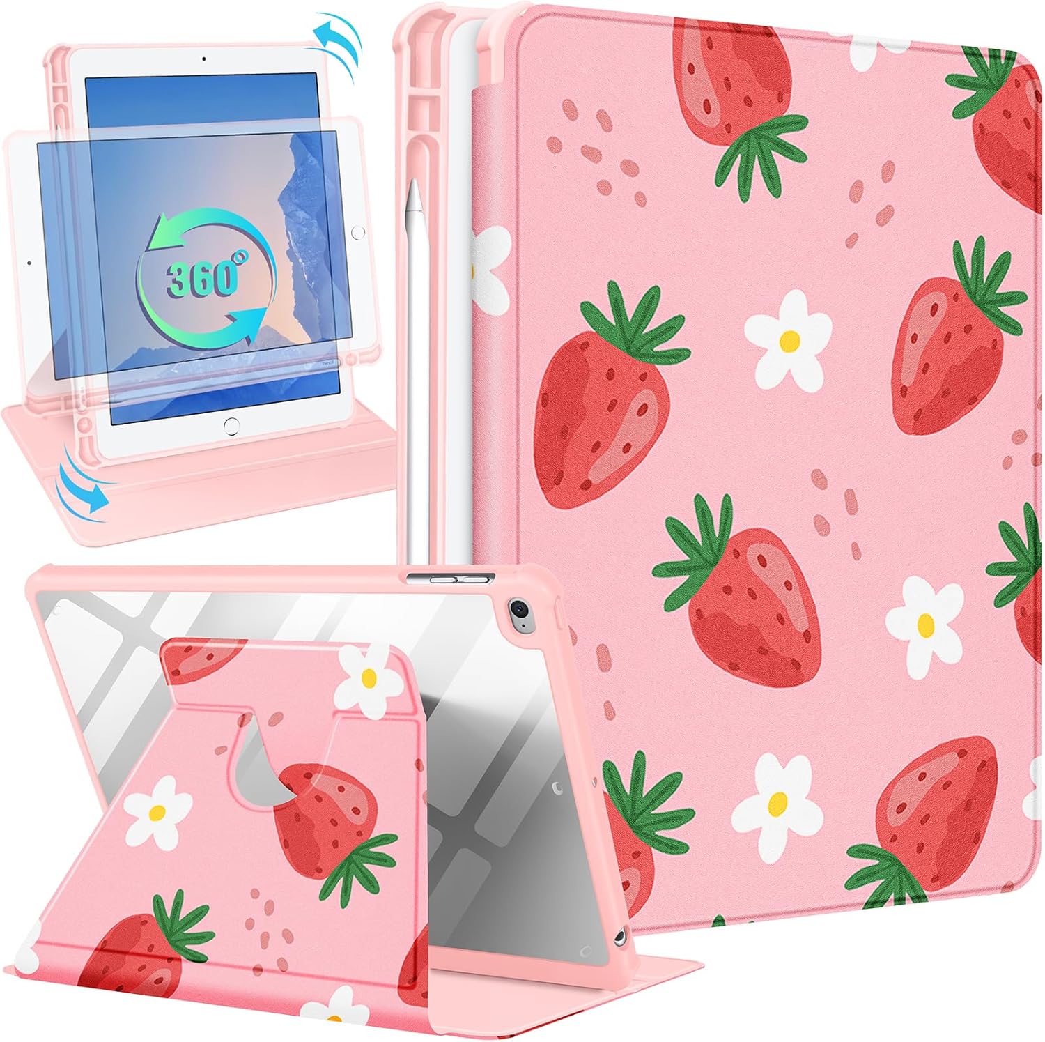 Thumbnail 6 de SurgeCraft 360° Rotating Case for iPad (5th/6th Gen, iPad Air 1st/2nd Gen, 9.7 Pro) with Pencil Holder