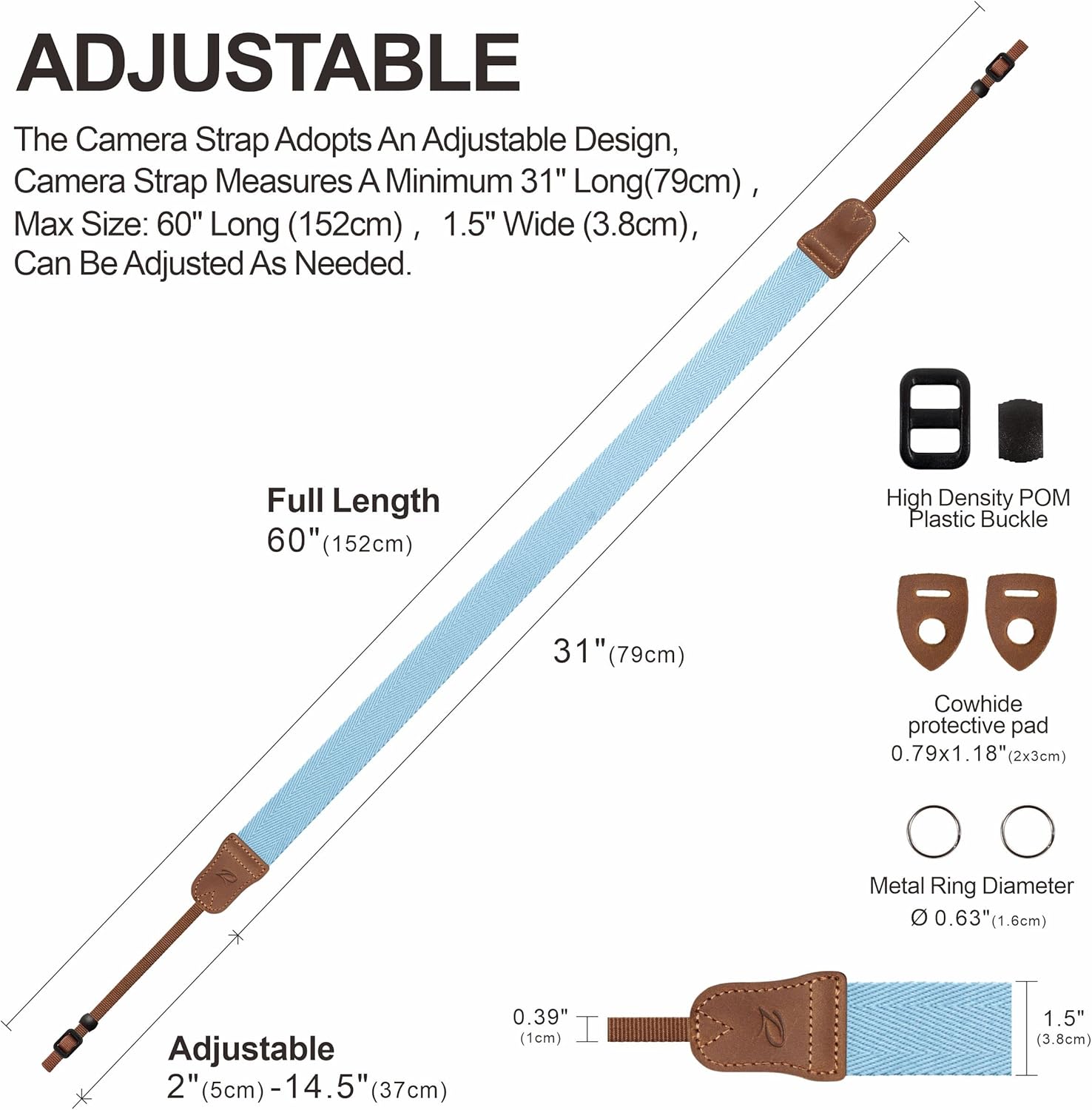 Thumbnail 5 de Padwa Lifestyle Kameragurt 1,5 Zoll 📷