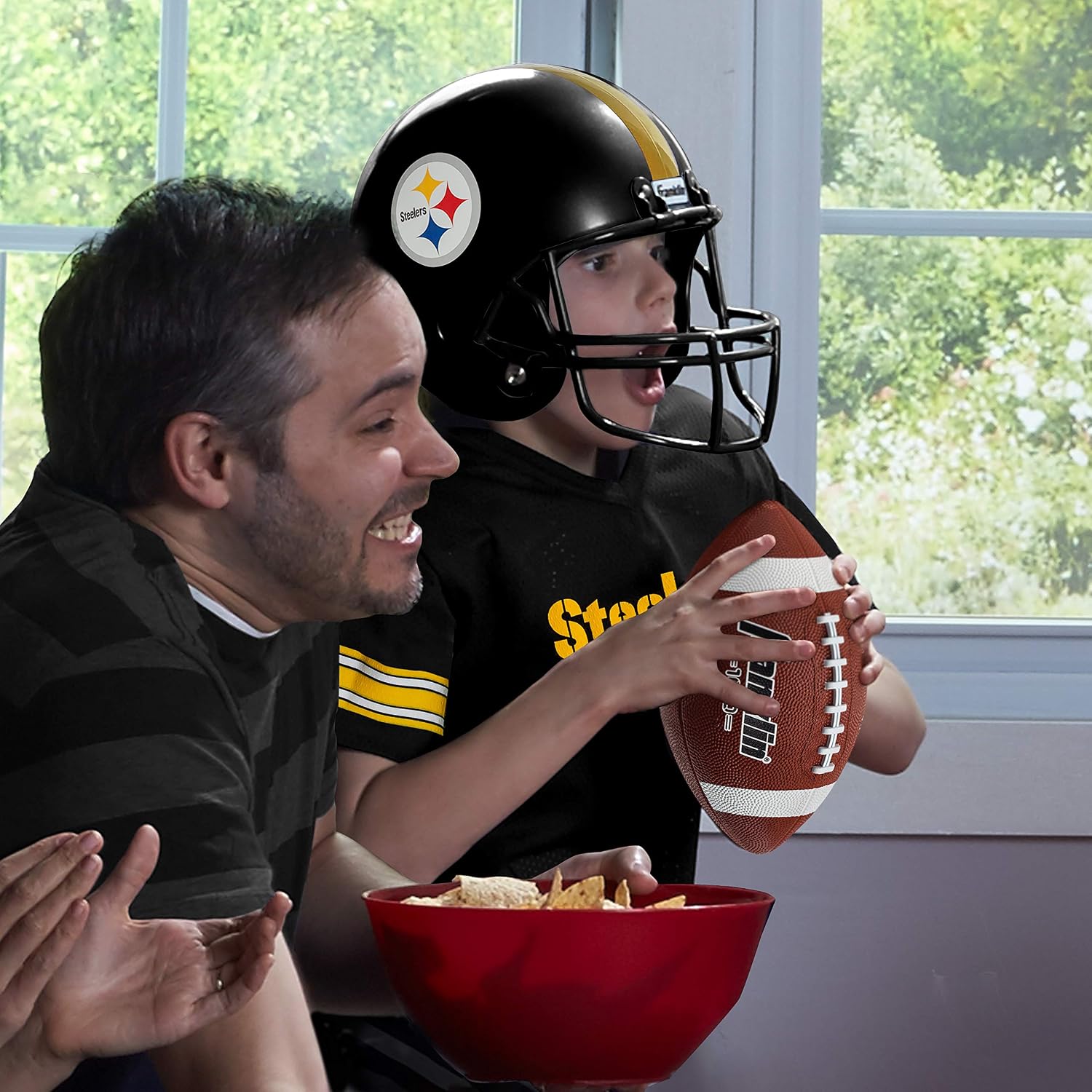 Thumbnail 6 de Franklin Sports NFL Kids Helmet + Jersey Set (Pittsburgh Steelers) — Youth Medium Costume Uniform