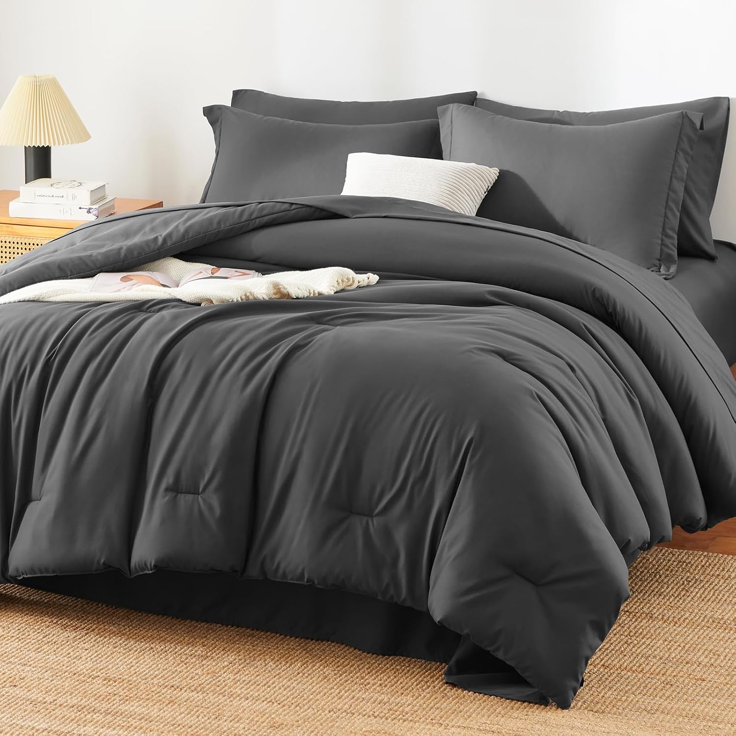 Detalle de HIMEET Queen Comforter Set, 7-Piece