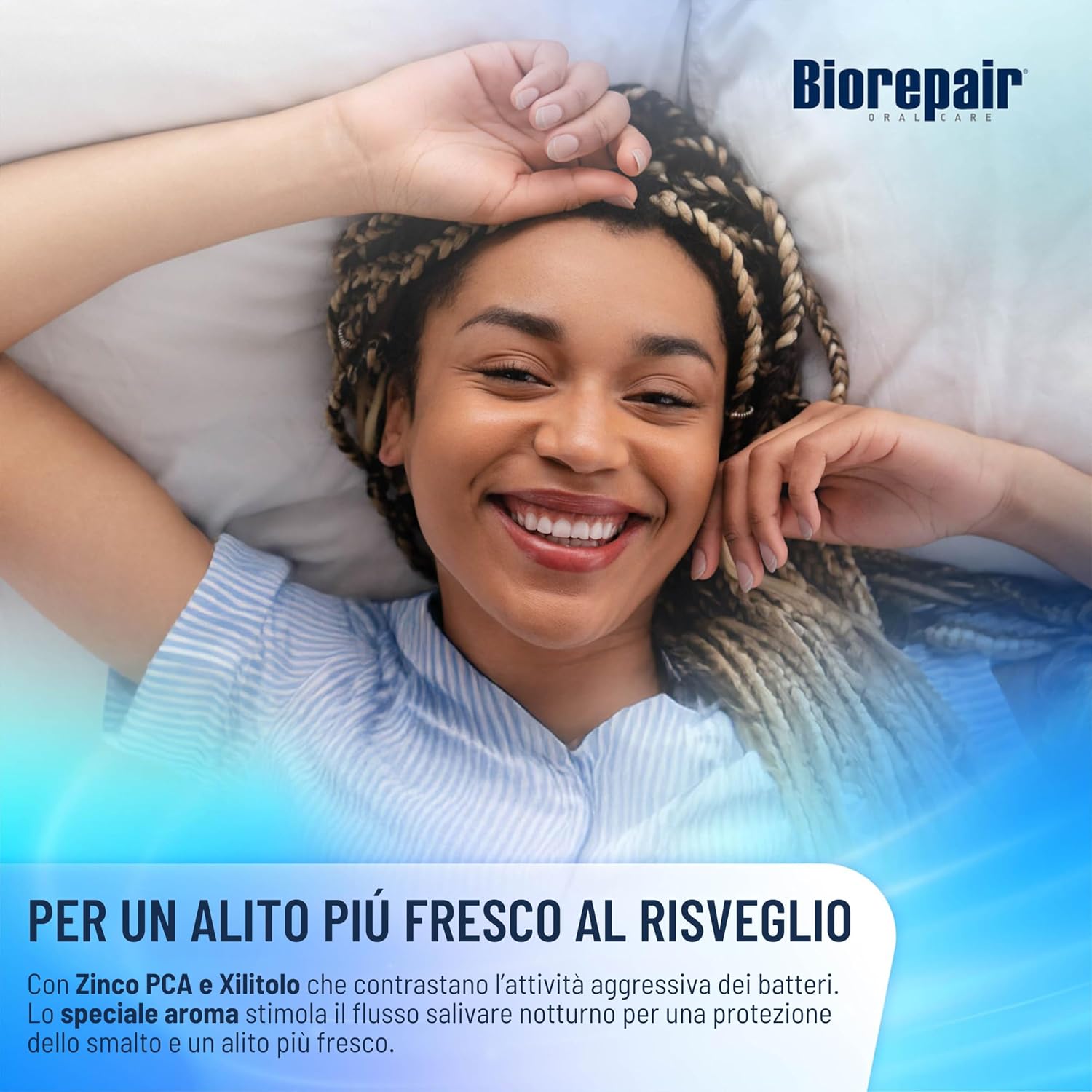 Detalle de Biorepair Advanced Notte Intensivo Anti-Erosione – Dentifricio 3×75 ml