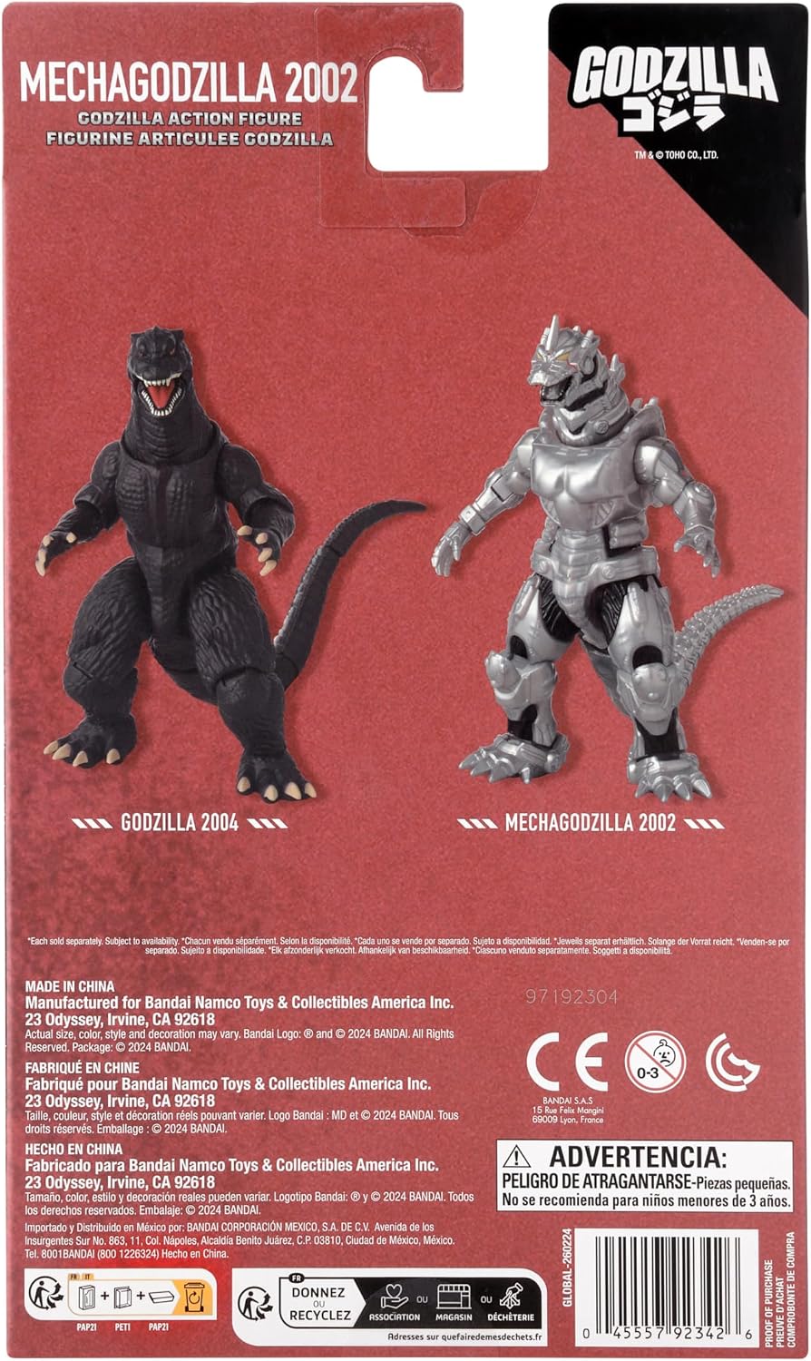 Thumbnail 4 de BANDAI 92342 MechaGodzilla (2002) – figurka 15 cm z ruchomymi stawami