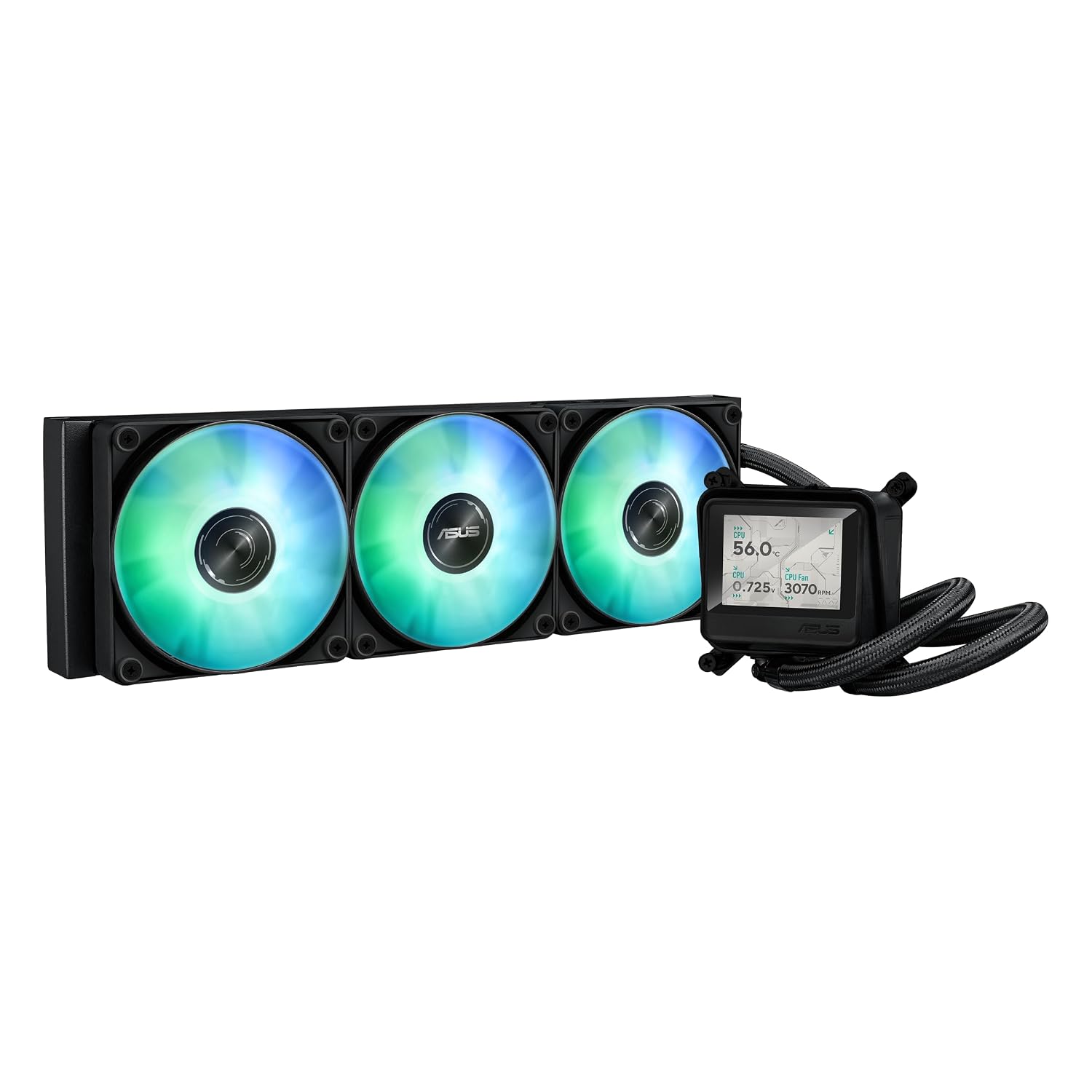 Detalle 2 de ASUS MAX GAMING LC 360 ARGB LCD Liquid CPU Cooler, 2.4-Inch IPS Display