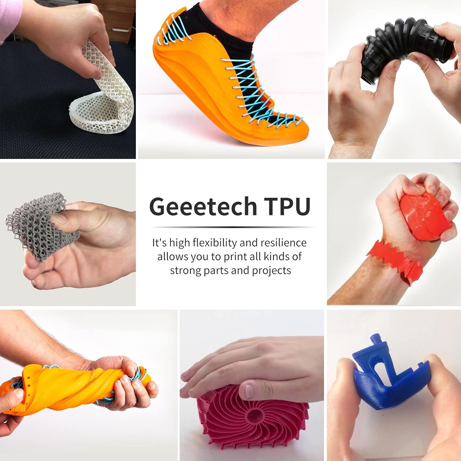 Thumbnail 6 de GEEETECH TPU filament 1.75mm Schwarz 500g
