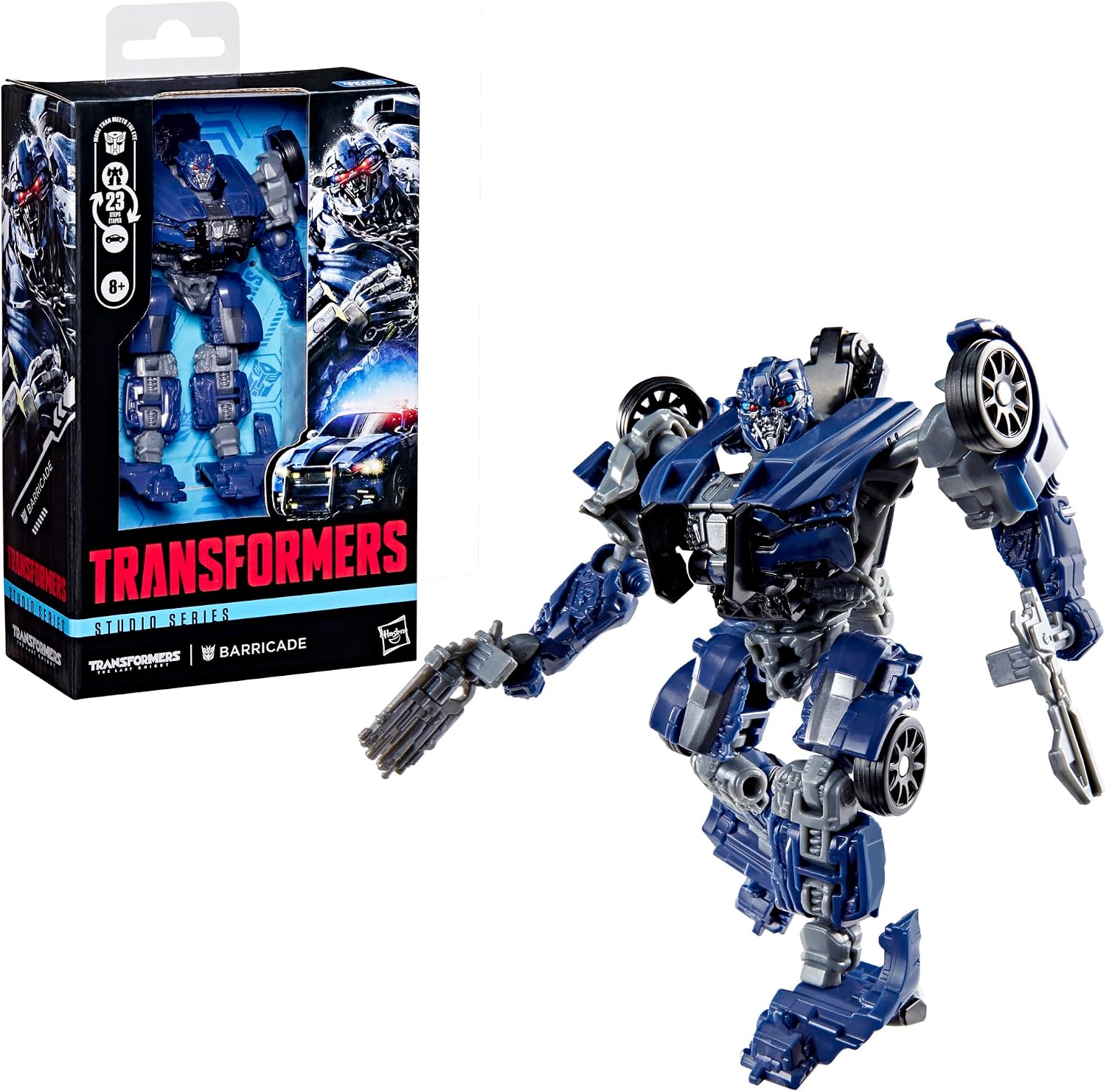 Detalle 1 de Transformers スタジオシリーズ バリケード『最後の騎士』4.5インチ変形アクションフィギュア