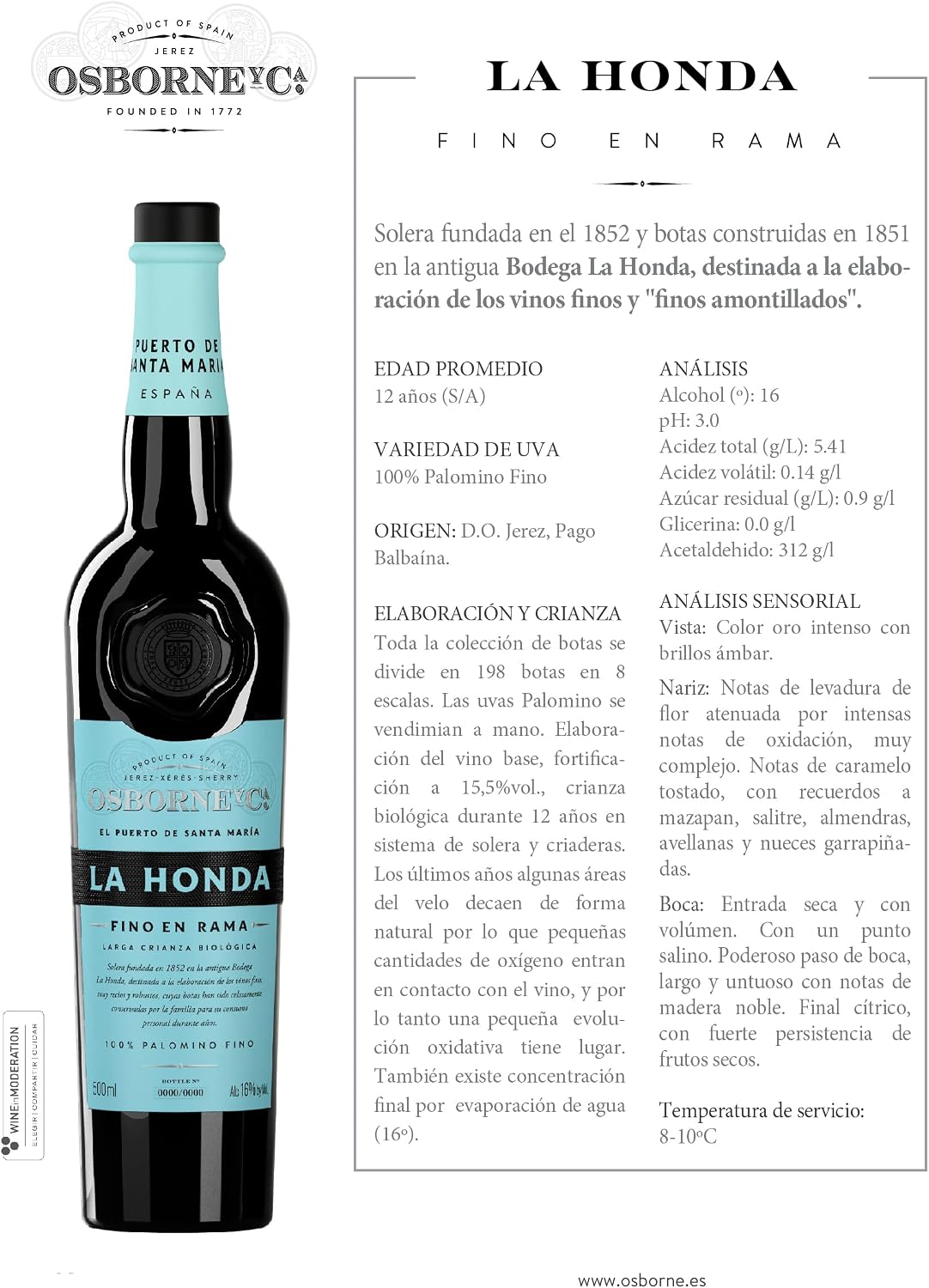Detalle 2 de Vino de Jerez en Rama La Honda 🍷