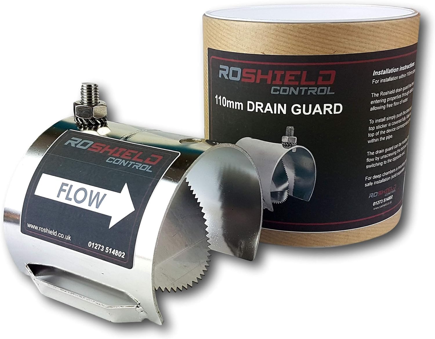 Roshield Rat Drain Guard 4" stainless steel drain protector 🛠