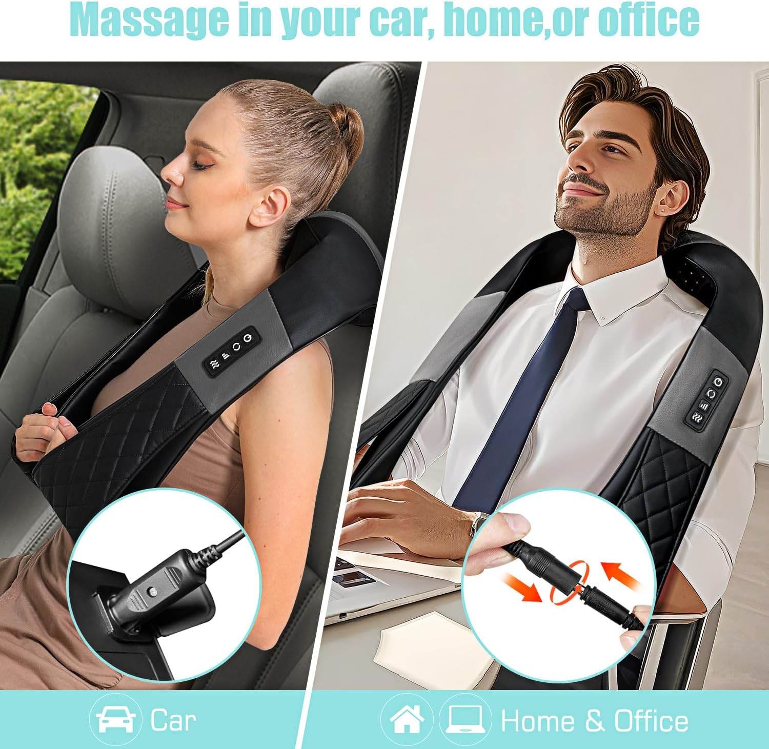 Thumbnail 4 de WOQQW Shiatsu Back and Neck Massager with Heat