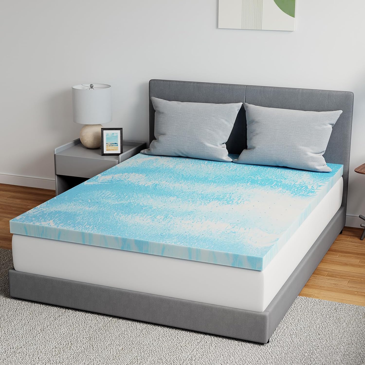 Detalle de Novilla Memory Foam Mattress Topper 3-Inch