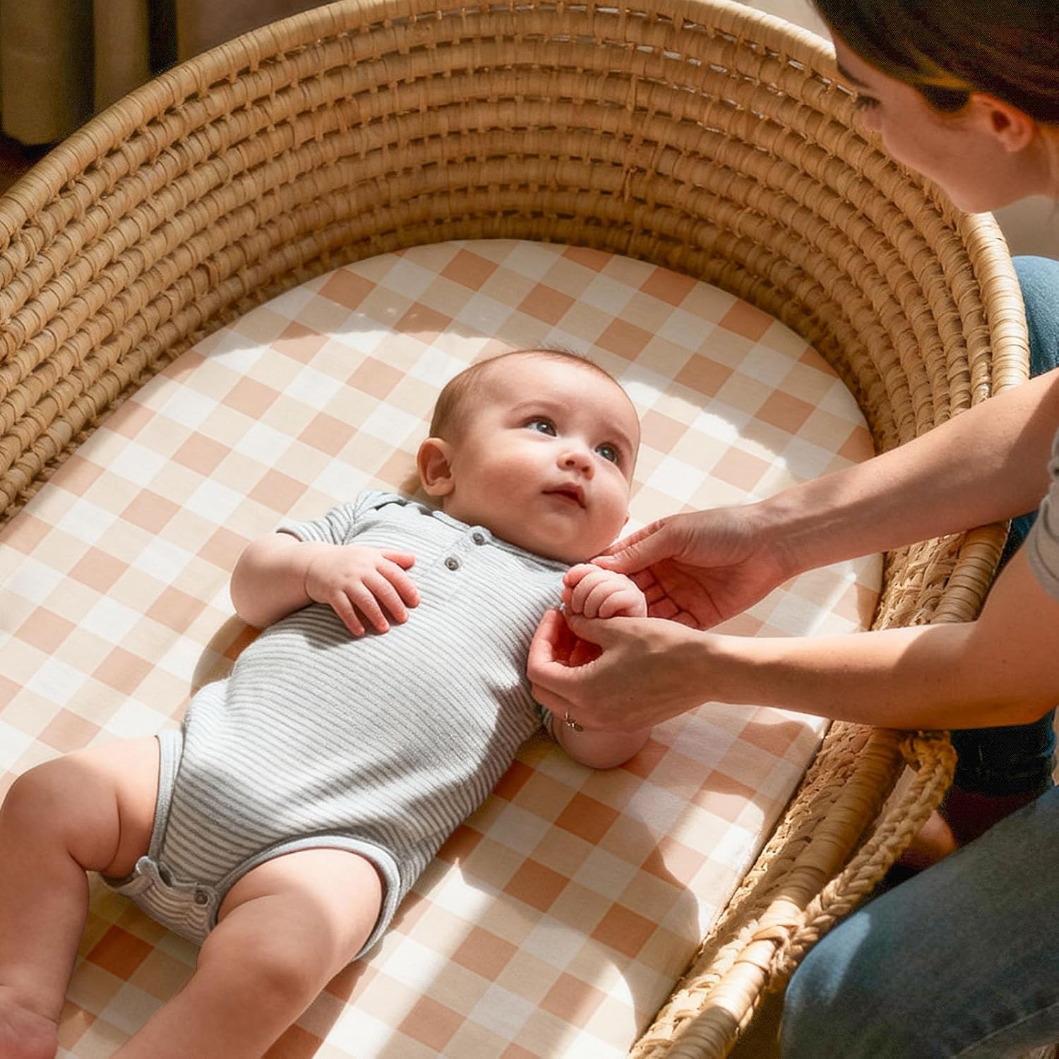 Thumbnail 4 de GLLQUEN Baby 4-Pack Moses Basket Fitted Sheets