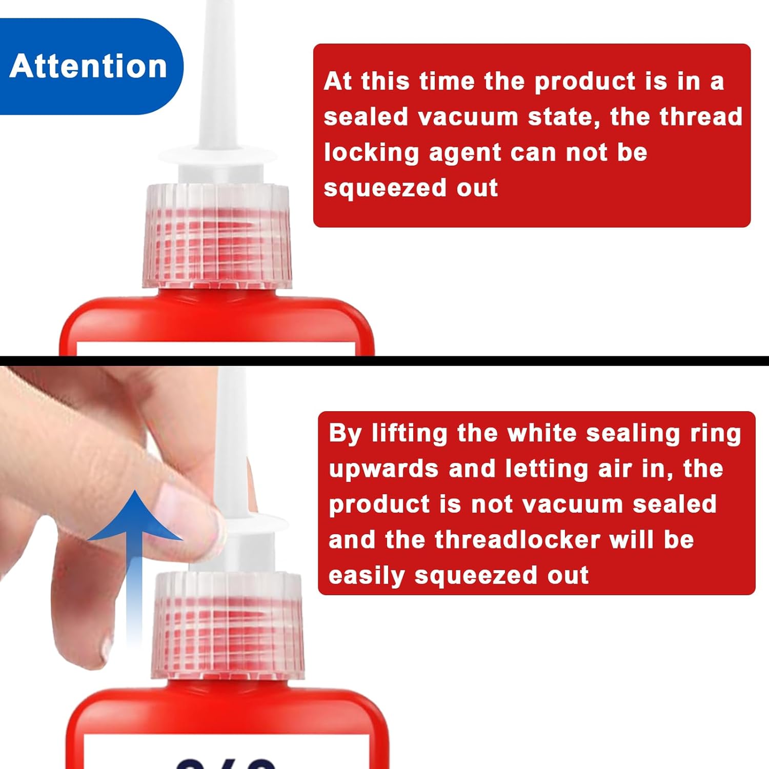Detalle de EIGTWEN frein filet en 2 x 50 ml : anti-desserrage et anti-corrosion pour écrous et vis