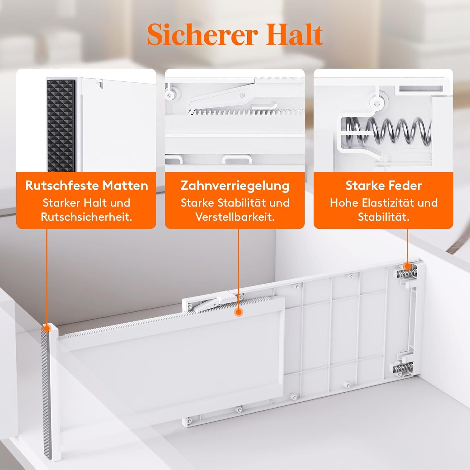 Thumbnail 4 de Lifewit 8er Schubladentrenner verstellbar 34–50 cm