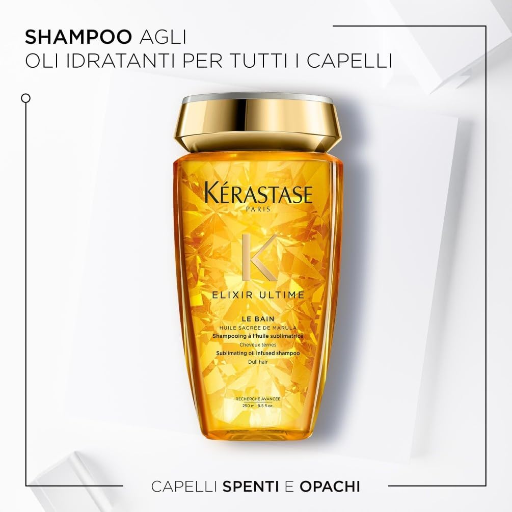Detalle 2 de Kérastase Elixir Ultime Shampoo Nutriente & Idratante per Capelli Secchi e Spenti – 250 ml
