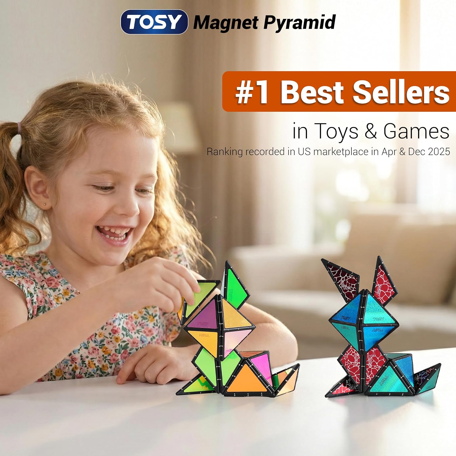 Detalle 2 de Magnet Pyramid 243 magnets cube STEM toy