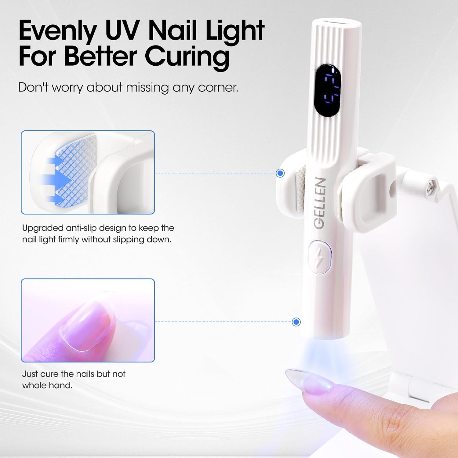 Thumbnail 3 de Gellen Mini UV Nail Lamp with 180° Stand