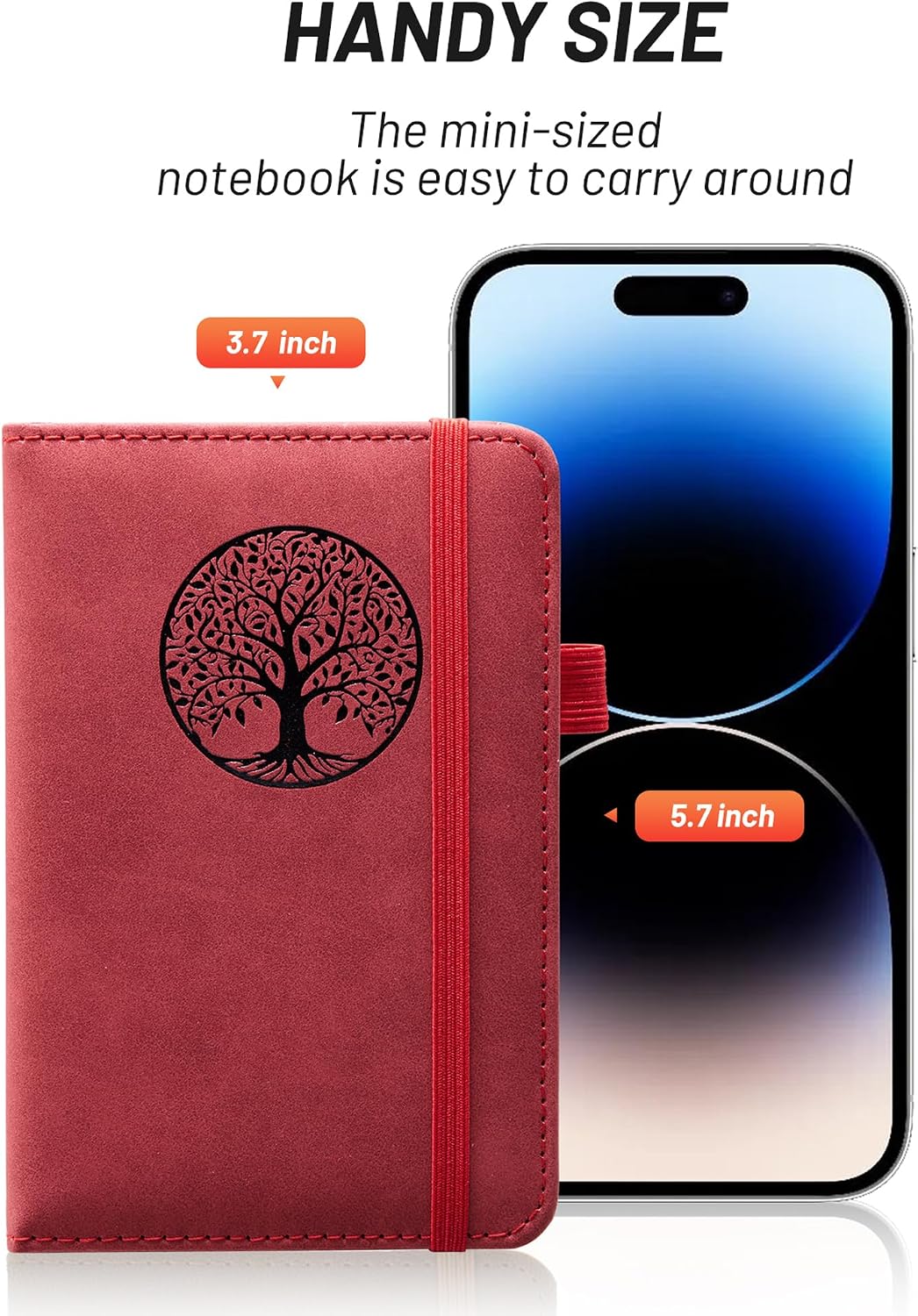 Detalle 1 de BIYUNRO Pocket Notebook, A6