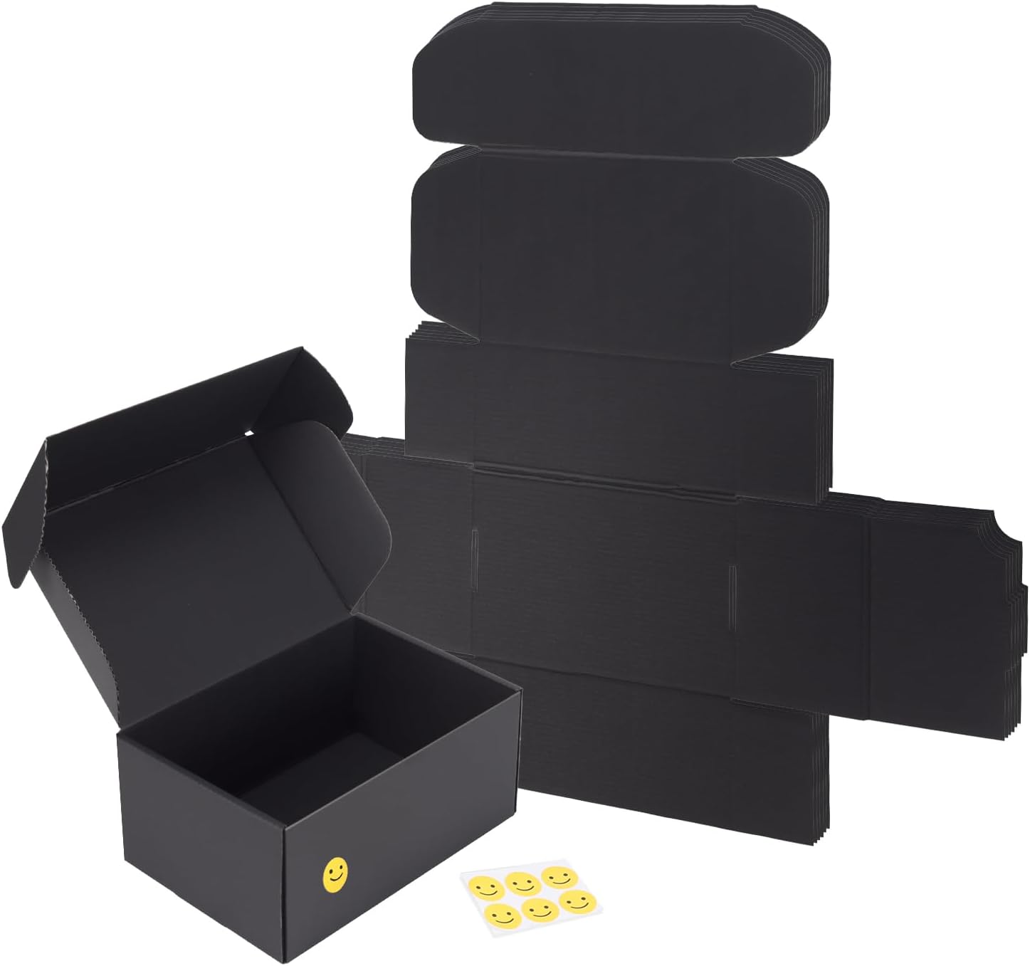 Thumbnail 6 de RLAVBL 12x9x4 Inch Shipping Boxes, 6 Pack – Matte Black Corrugated Mailing Boxes for Small Businesses