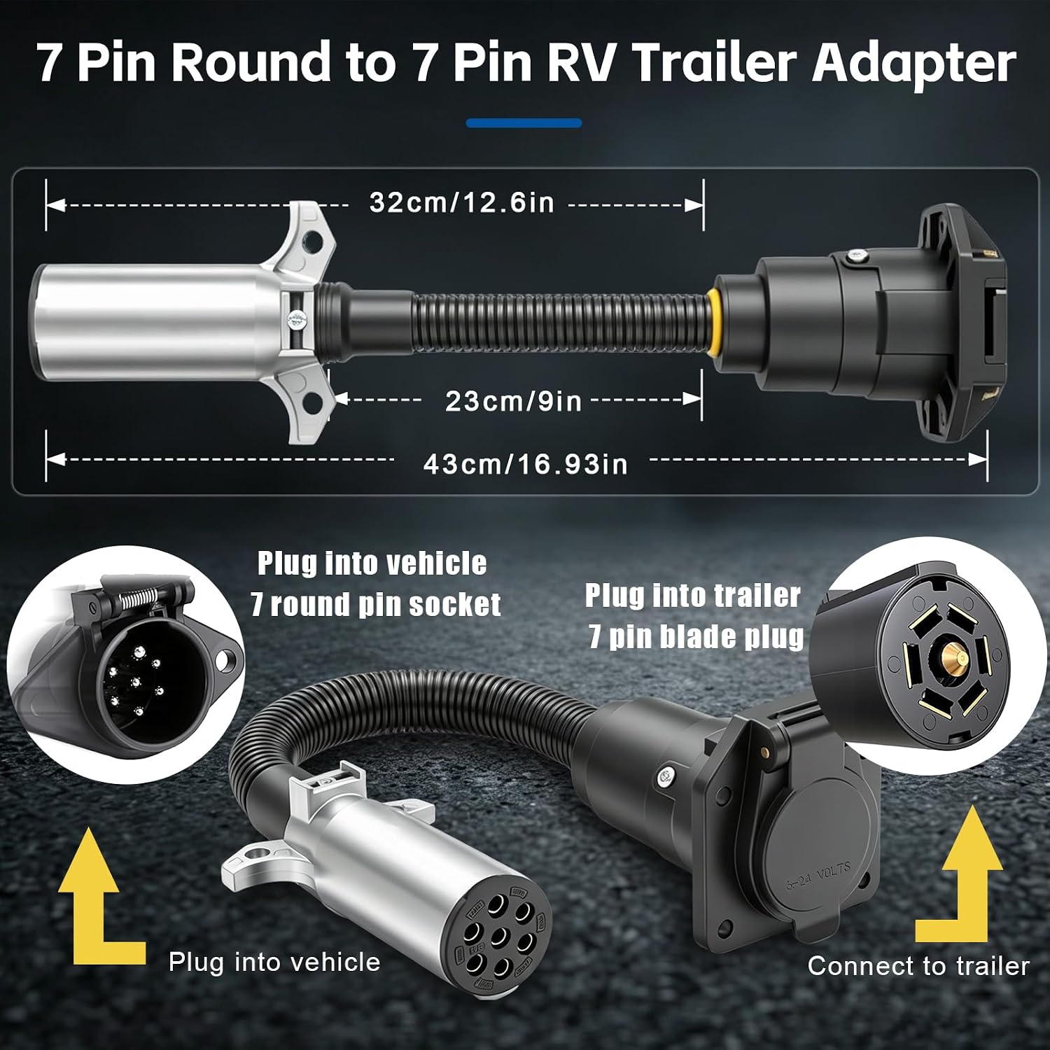 Detalle de Maierke trailer adapter, 7-pin