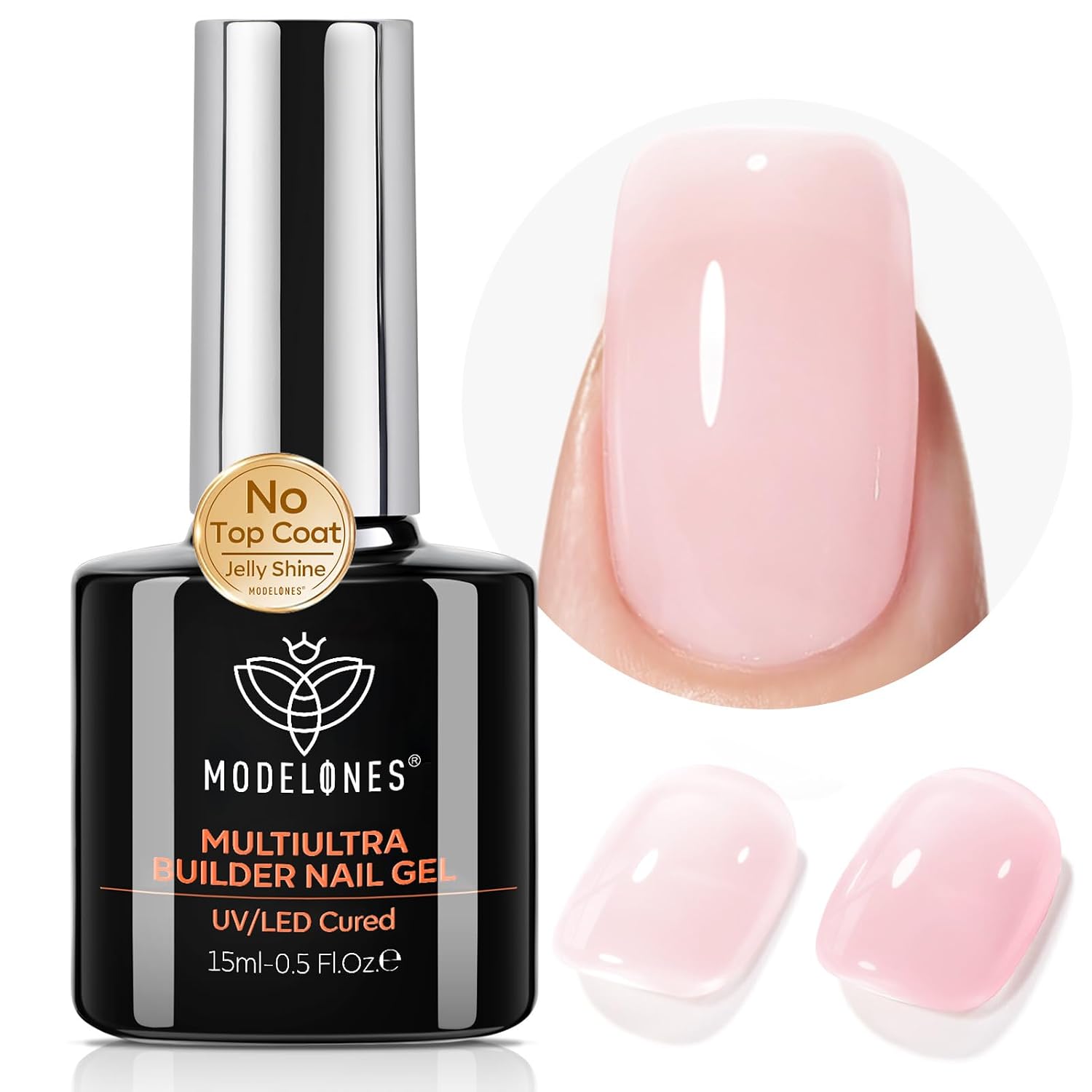 Detalle de modelones Builder Nail Gel No Top Coat