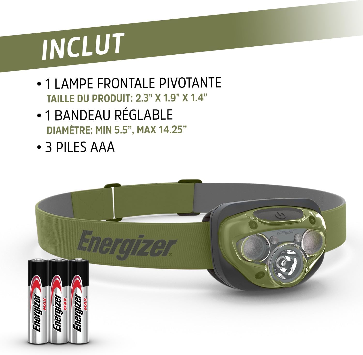 Thumbnail 5 de Energizer Vision HD+ Lampe Frontale 260 Lumen