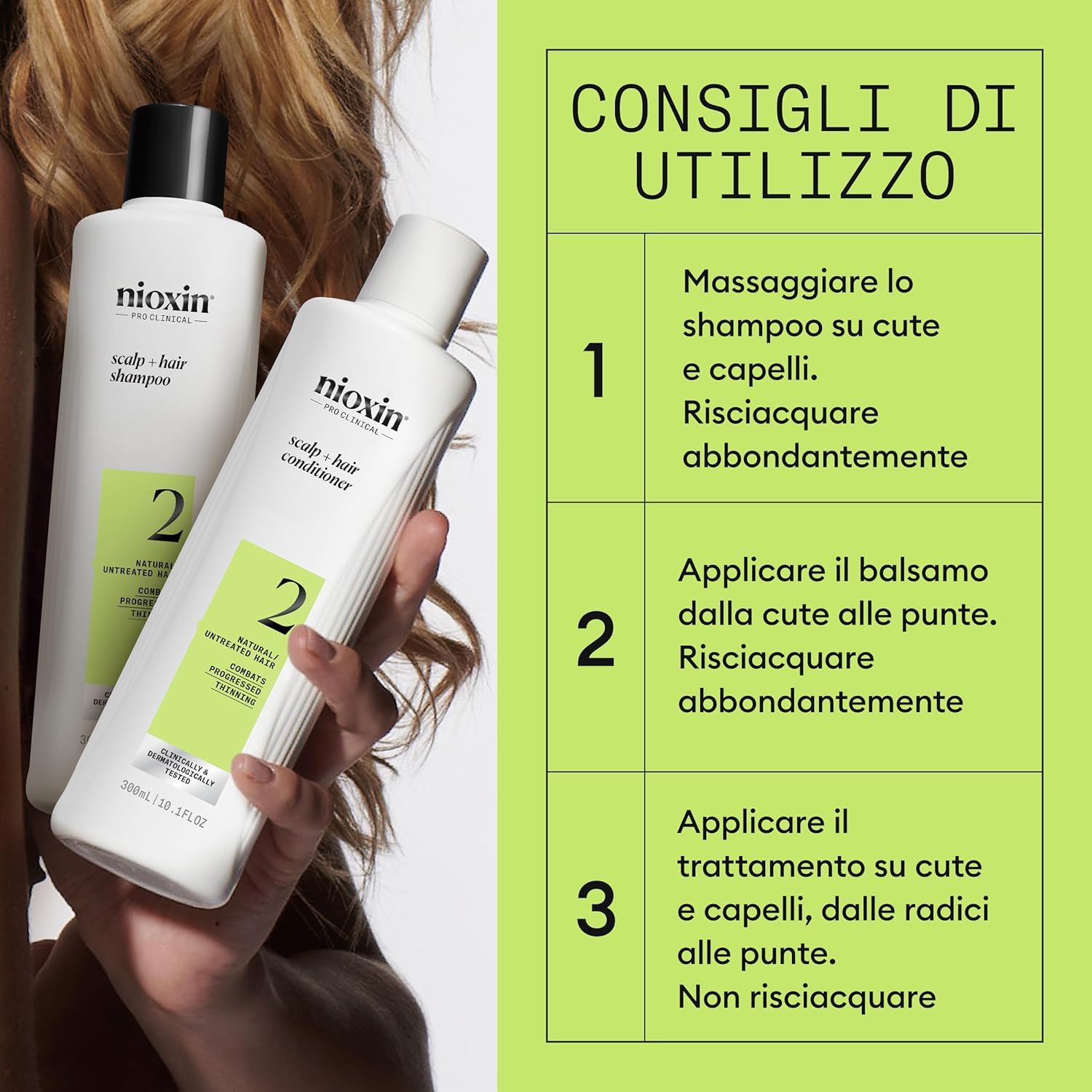 Thumbnail 4 de Nioxin Scalp + Hair Thickening Sistema 2: shampoo, balsamo e trattamento per cuoio capelluto