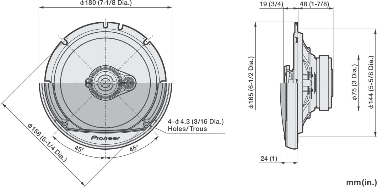 Thumbnail 5 de PIONEER TS-A1671F Koaxiallautsprecher 16,5 cm