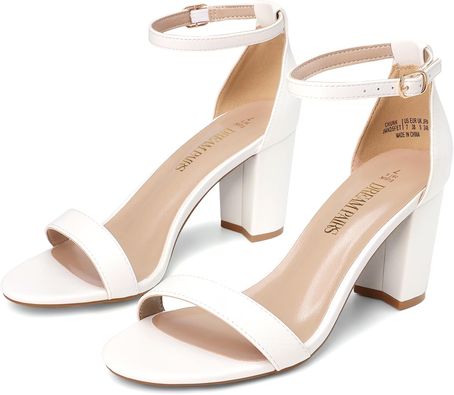 Detalle de DREAM PAIRS Chunk Low Heel Pumps 3-inch ðŸ‘