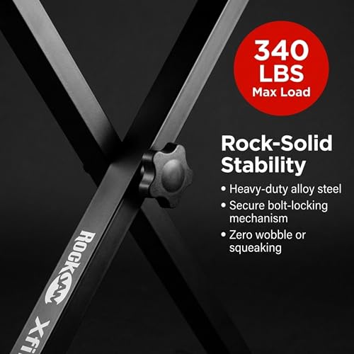 Detalle de RockJam Adjustable Piano Bench & Keyboard Stool