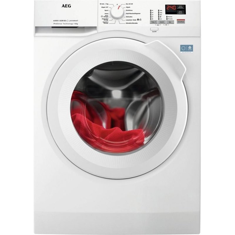 Detalle de Lavadora AEG LFA6K8241C: carga frontal 8 kg, ProSense y 1151 rpm
