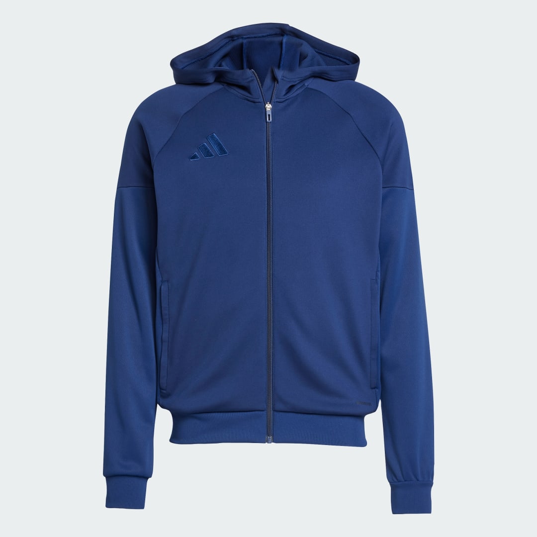 Thumbnail 3 de Chaqueta con capucha Tiro 25 de Adidas: azul y práctica para el día a día