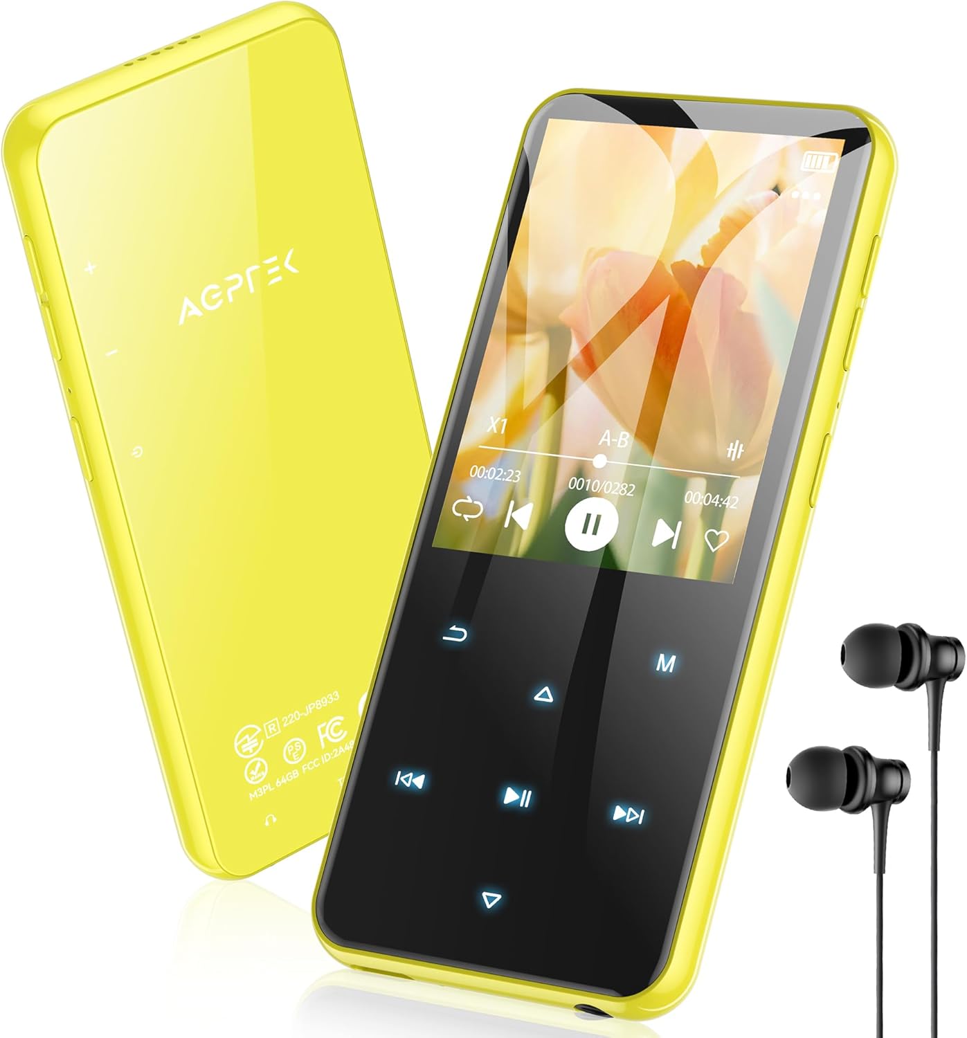 Thumbnail 5 de AGPTEK 64Go MP3 Bluetooth avec Haut-Parleur — Grand Écran, Son HiFi et GPS de fonctions sport
