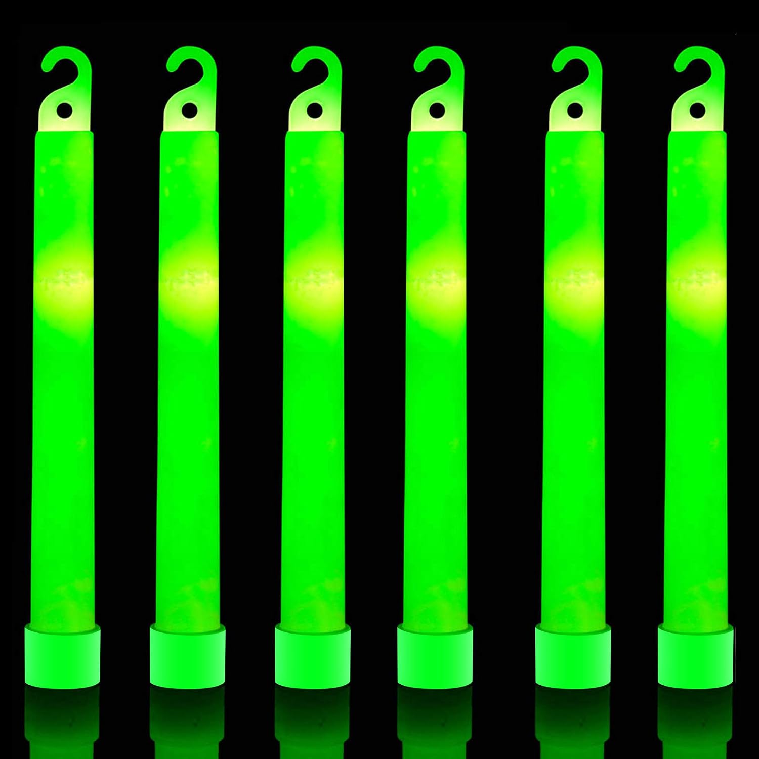 Detalle de HSGUS HSGUS2021 Green Glow Sticks, 32-Pack, 6-Inch, 12-Hour Light