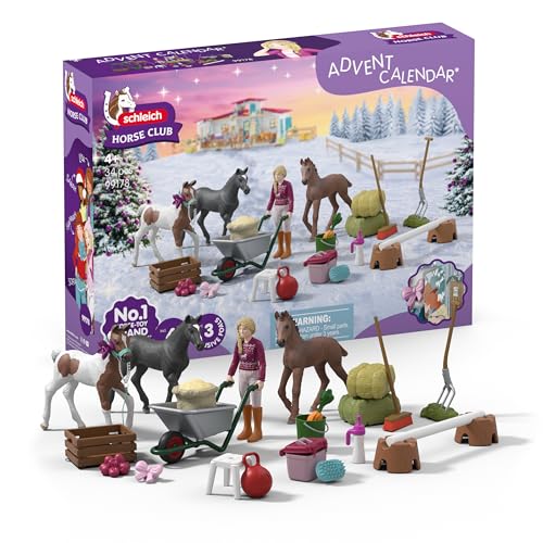 Detalle de schleich HORSE CLUB Calendario de Adviento 2025, 34 piezas 🐴