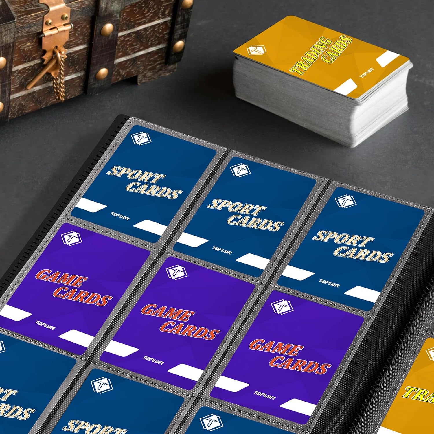 Thumbnail 4 de 9‑Taschen Kartenbinder für Trading Cards 📚