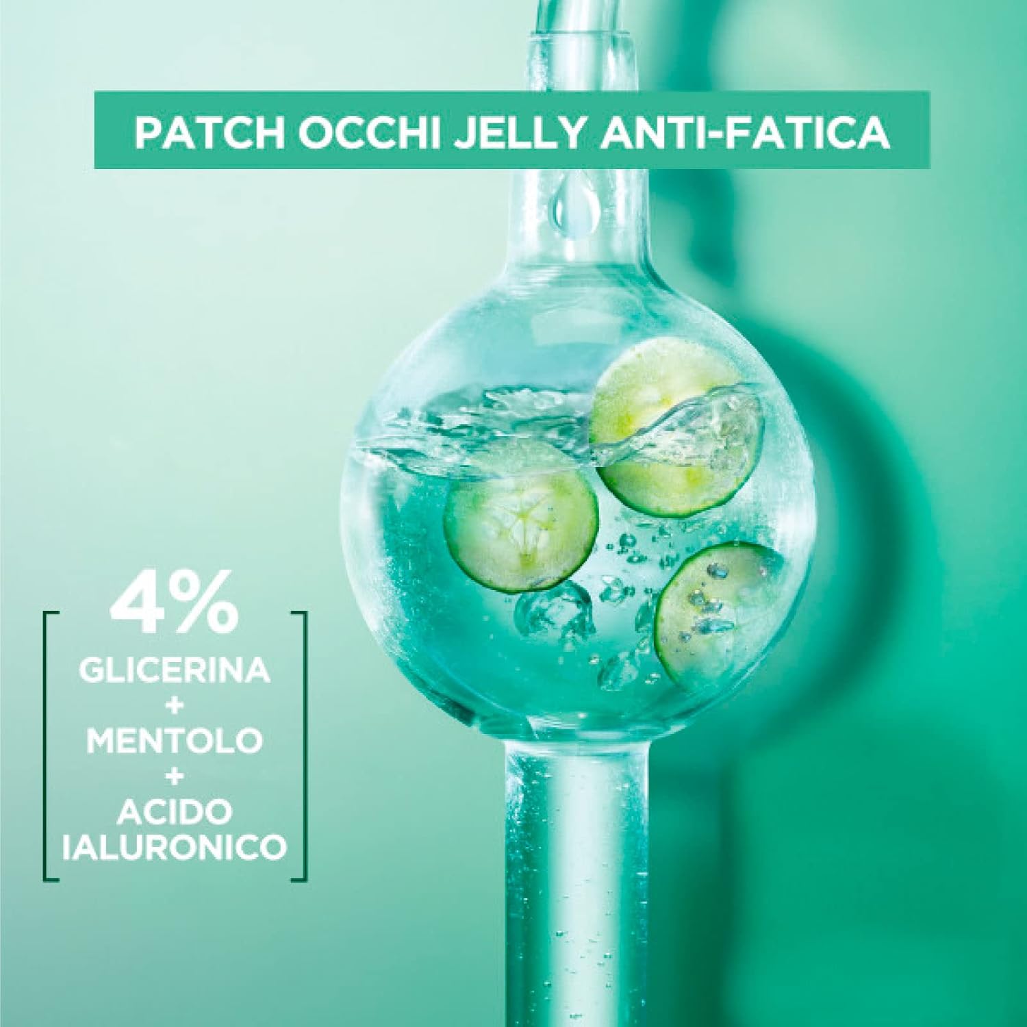 Detalle de Masque yeux en tissu HYALURONIC CRYOJELLY anti-fatigue (5 gr)