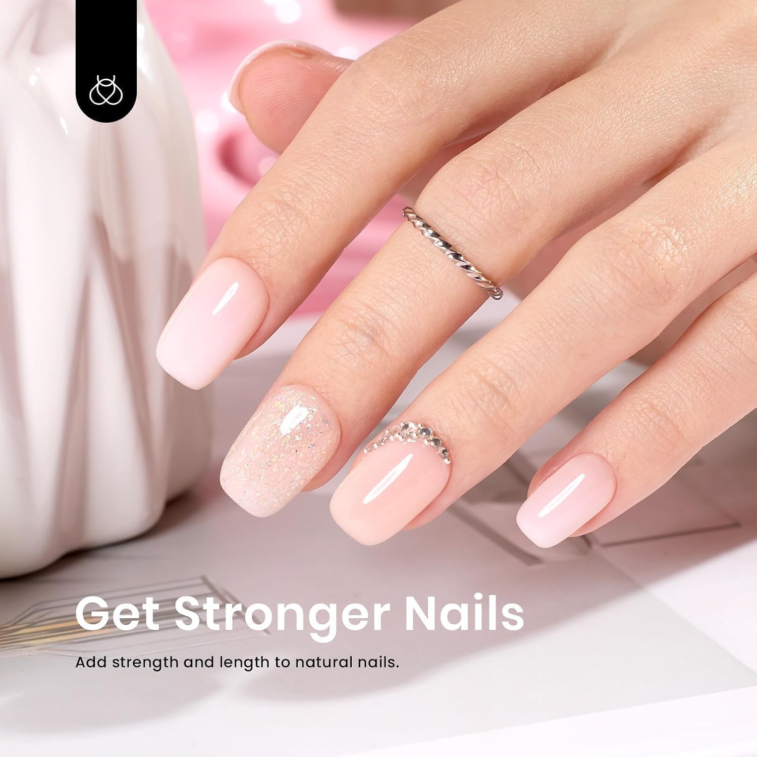 Thumbnail 4 de Beetles Builder Gel 15ml Jelly Nude