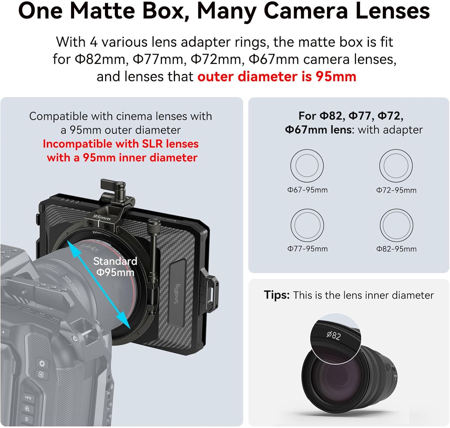Thumbnail 1 de SMALLRIG 3575 Mini Matte Box Lite