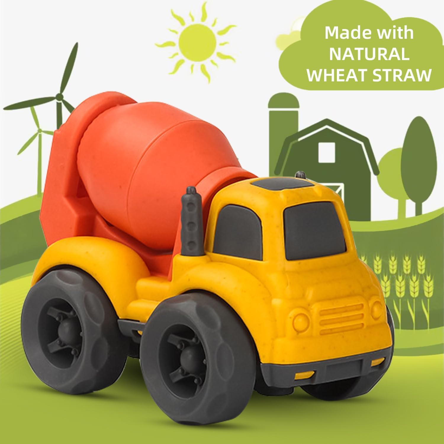 Thumbnail 4 de Cicili Toddler Truck Toys 2 Pack: Dump Truck & Mixer Cement Truck for 1–5 Year Olds