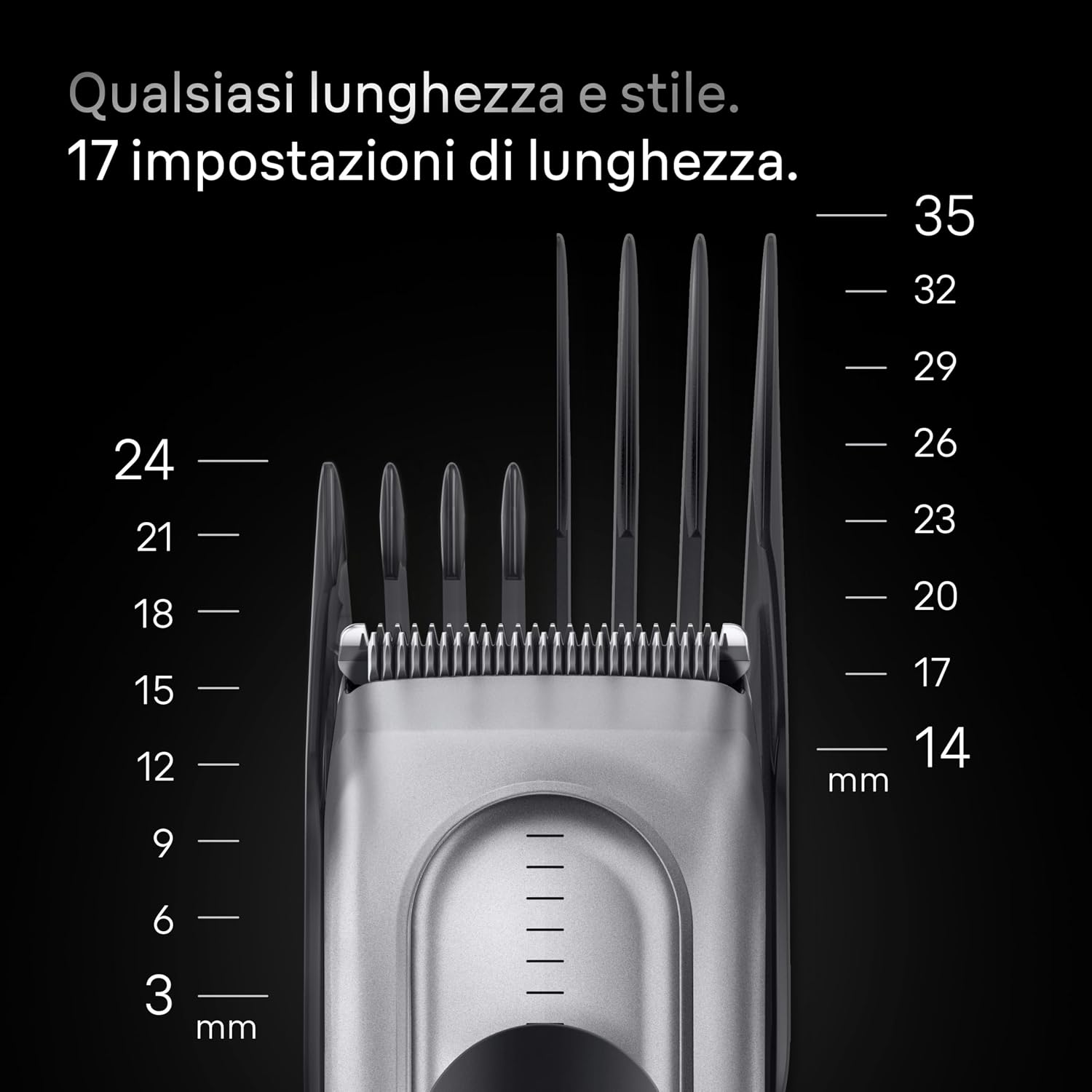 Detalle 2 de Braun HC7590 Tagliacapelli 17 impostazioni