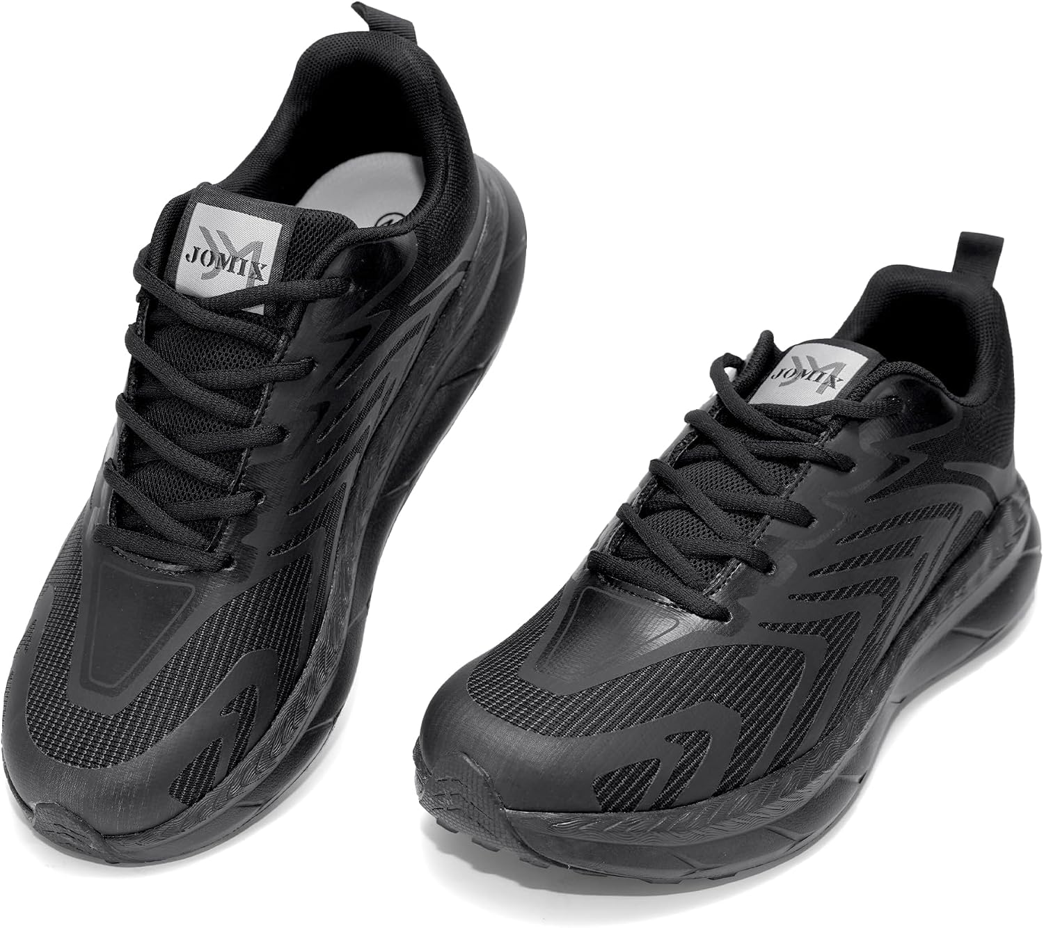 Thumbnail 6 de JOMIX herensneakers maat 40: grijs mesh met veters en rubberzool