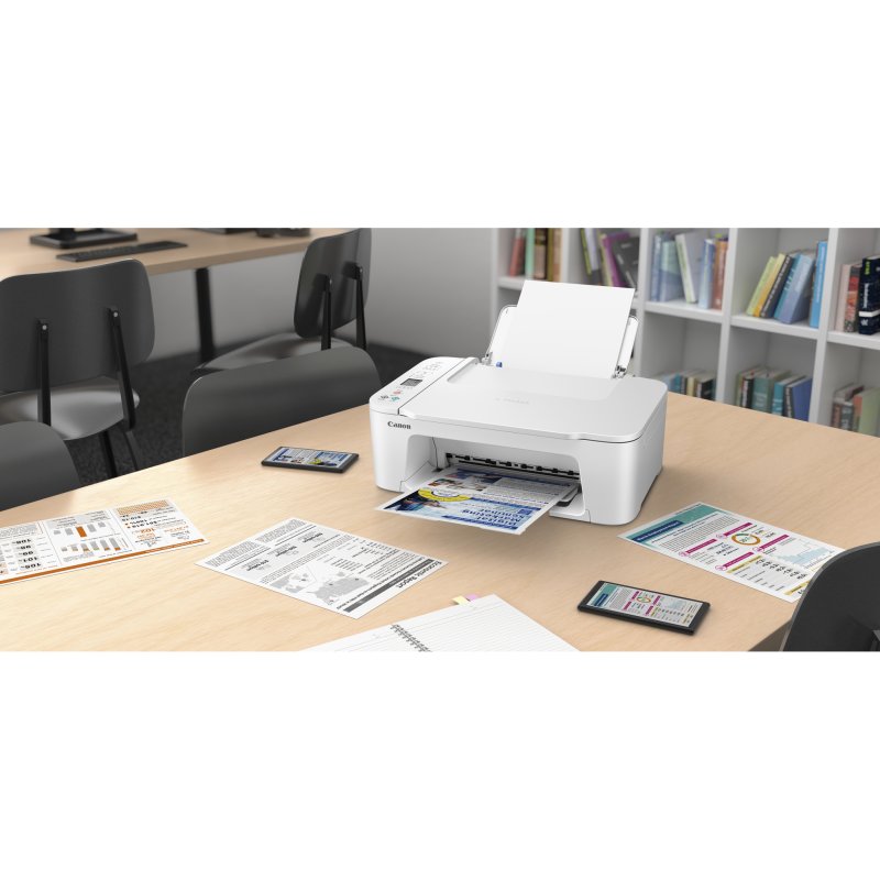 Detalle de Canon PIXMA TS3751i: Multifunción Inkjet en blanco con WiFi y Pantalla LCD