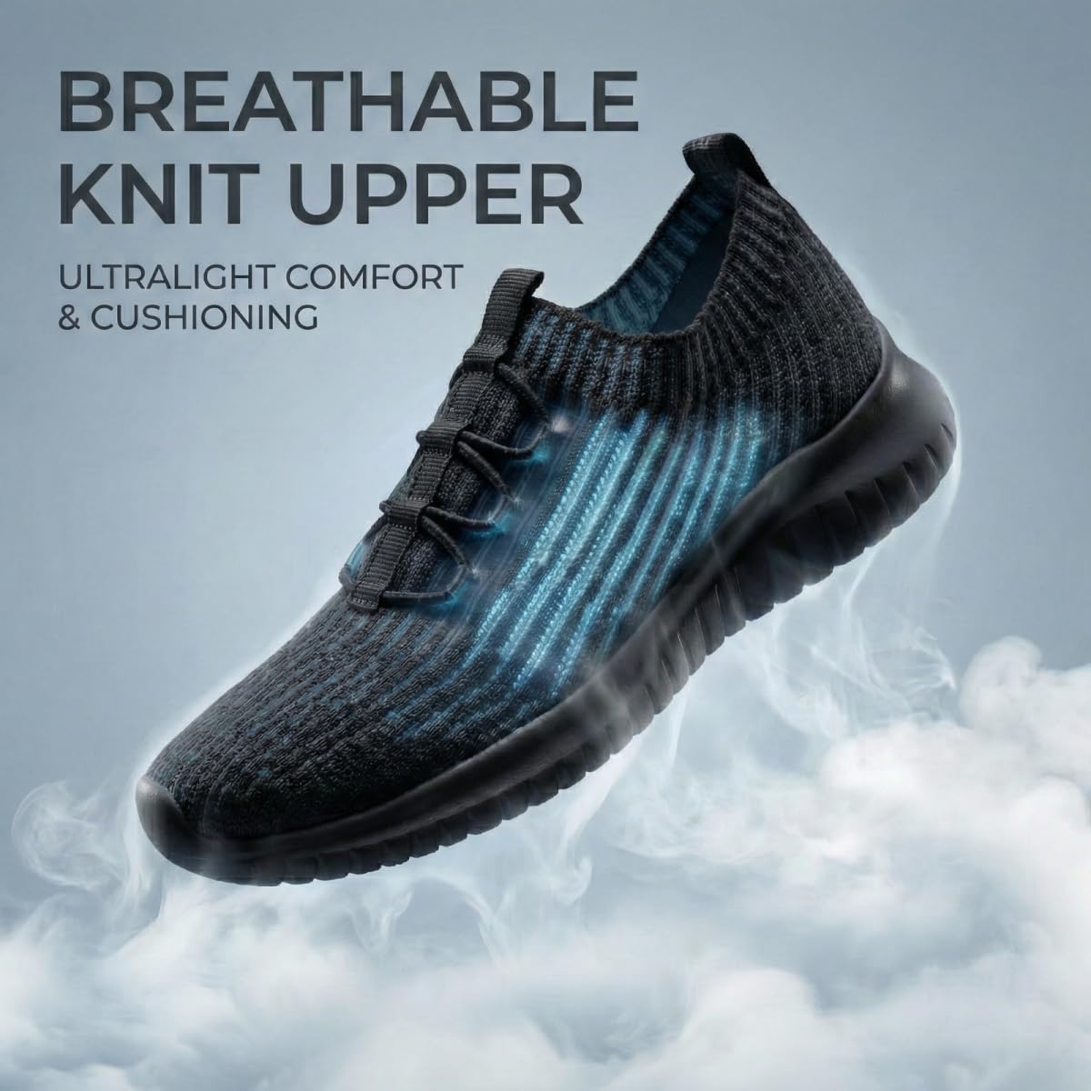 Thumbnail 4 de konhill Womens Slip On Trainers – Breathable, Lightweight Walking Shoes for Everyday Comfort