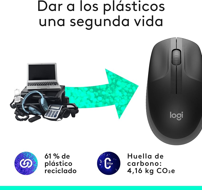 Thumbnail 4 de Logitech M190 Ratón inalámbrico negro 18 meses