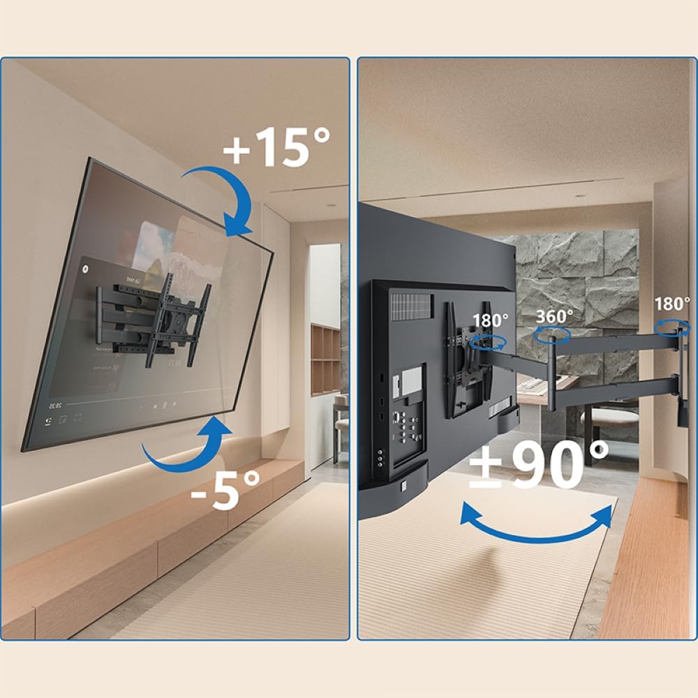 Thumbnail 4 de Supporto a parete per TV DQ Hercules FLEX, rotazione, 120 cm fino a 40 kg, VESA 400x400 mm