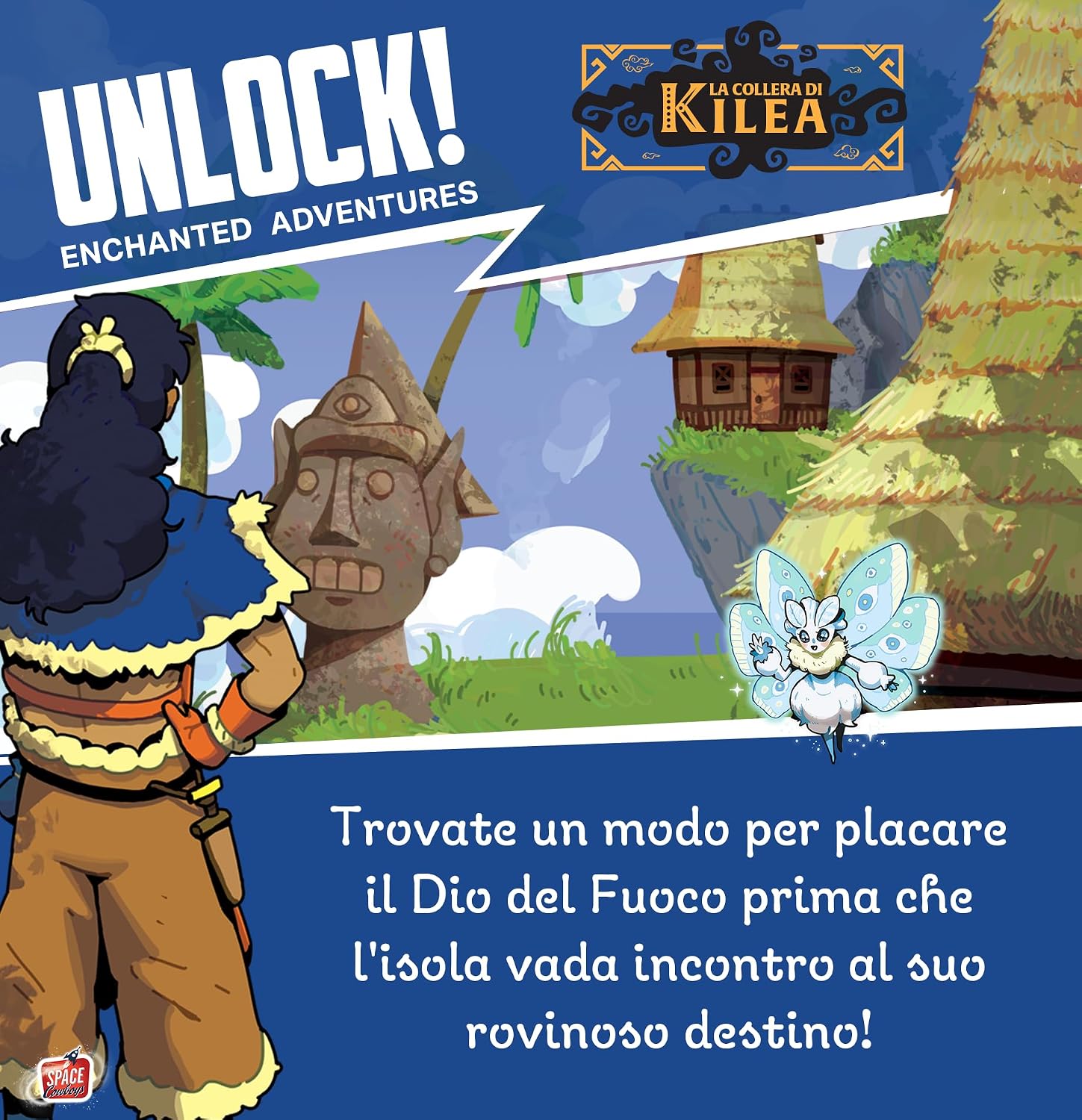 Detalle de Asmodee Unlock! 14 Enchanted Adventures Escape Room Card Game, Italian Edition