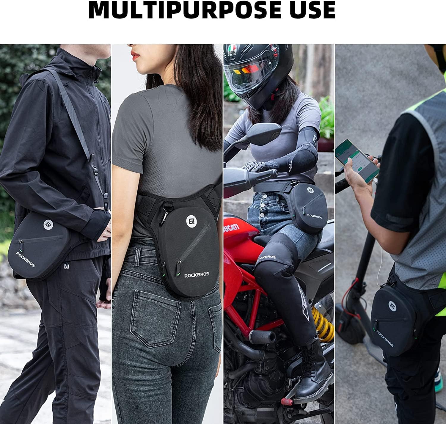 Thumbnail 5 de ROCKBROS Marsupio cosciale impermeabile 1L