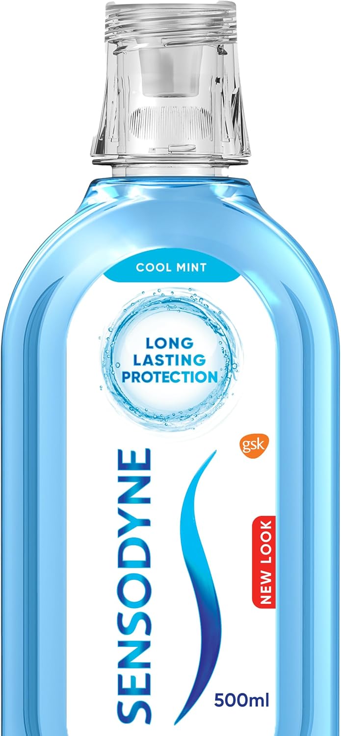 Detalle 2 de Sensodyne Mouthwash for Sensitive Teeth (Alcohol Free) Cool Mint, 500ml