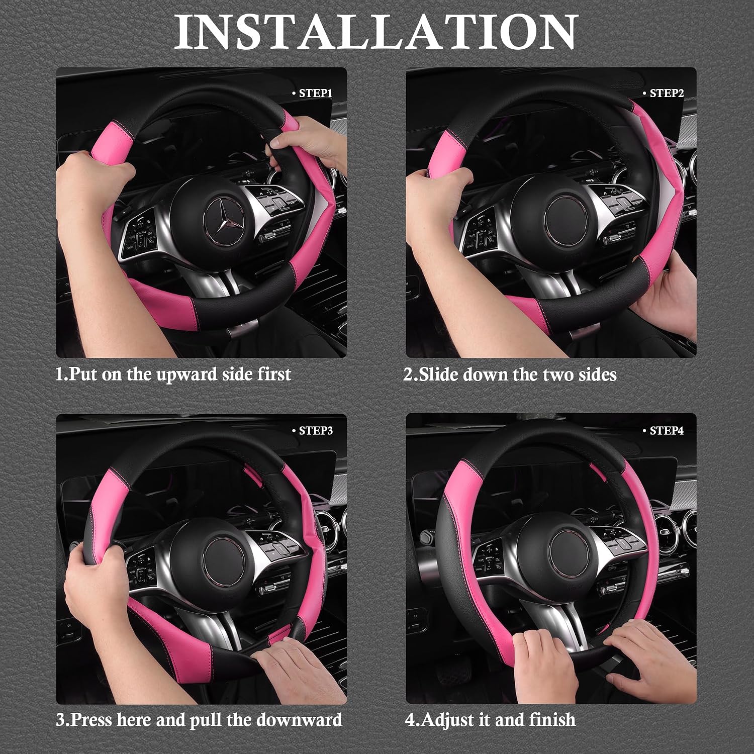 Thumbnail 5 de CAR PASS Faux Leather Wheel Cover & Mats 14.5–15