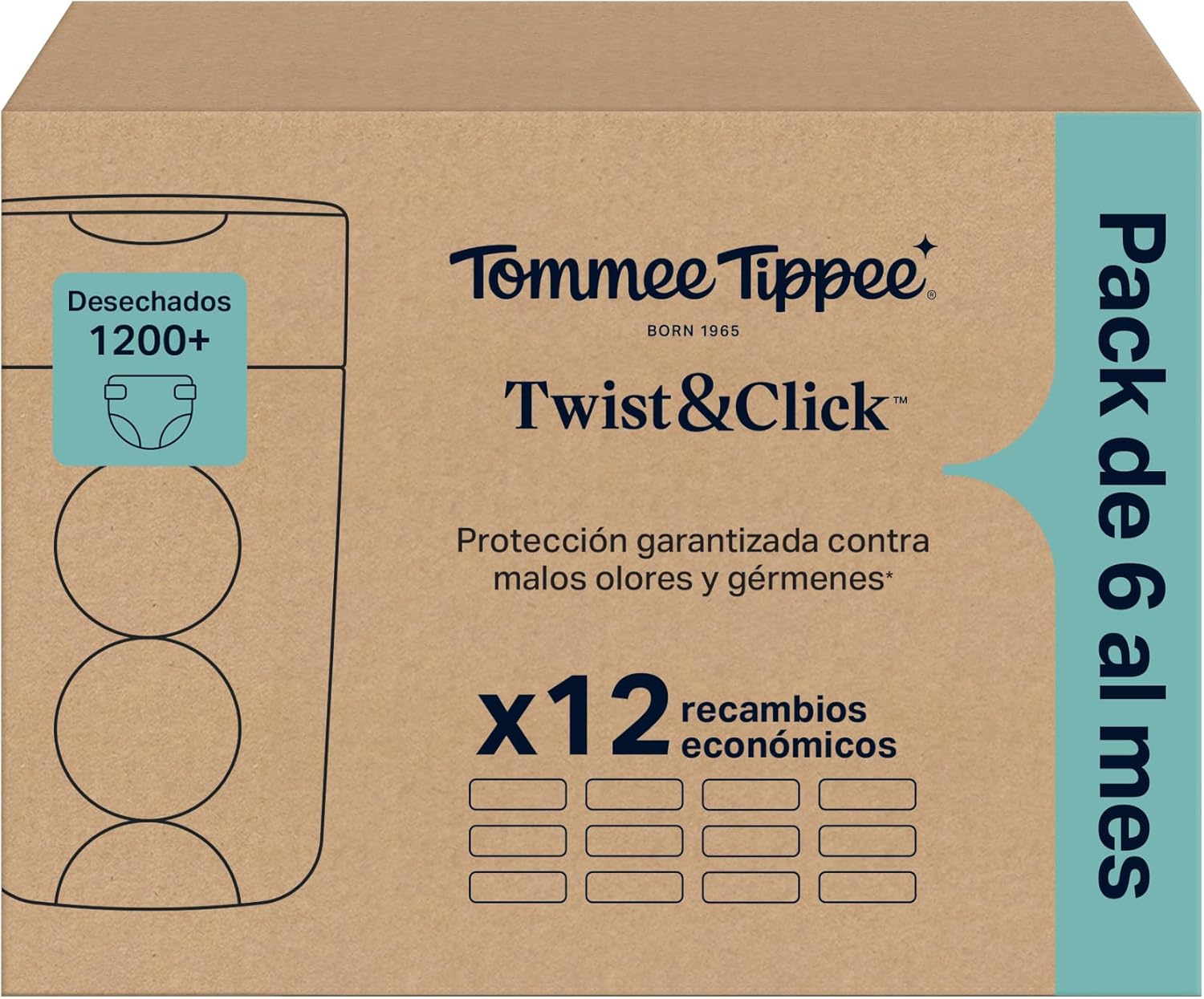 Thumbnail 1 de Tommee Tippee Bolsas Twist & Click 12 láminas