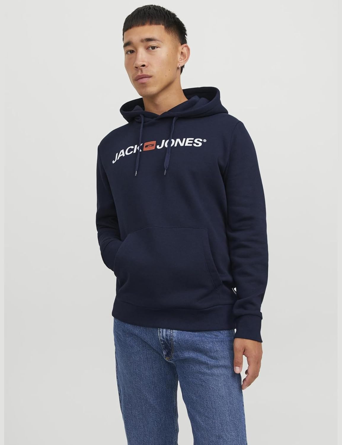 Detalle 2 de Jack & Jones Mens Corp Logo Hoody – Navy Blazer (XX Large)